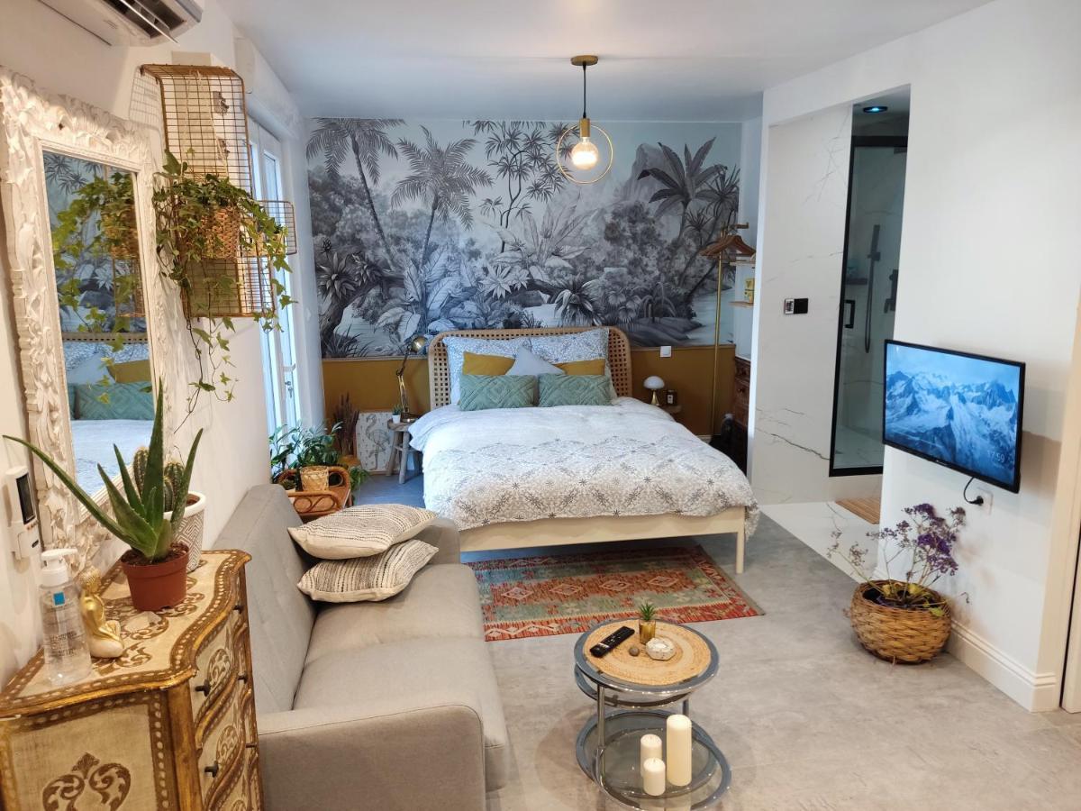 Superbe Appartement Avec Jacuzzi Avec Jardin Prive Lyon Exterior foto